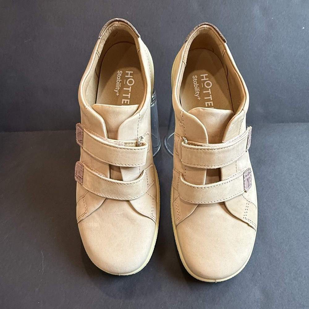 New Hotter Leather Walking Shoes Women US 7 EU 38 Leap II Strap Comfort Flat